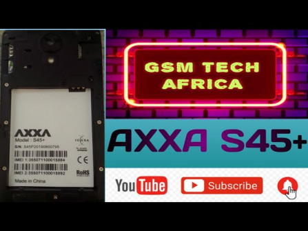Axxa s45 plus firmware -  updated May 2024