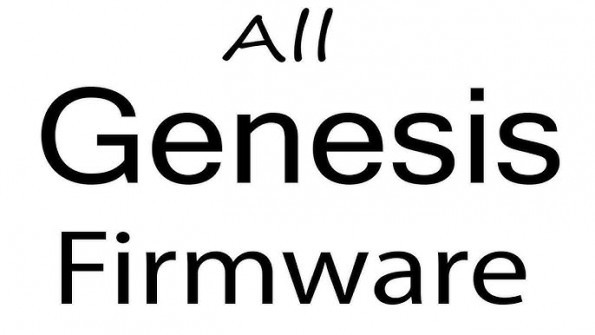 Genesis gp463 firmware -  updated May 2024