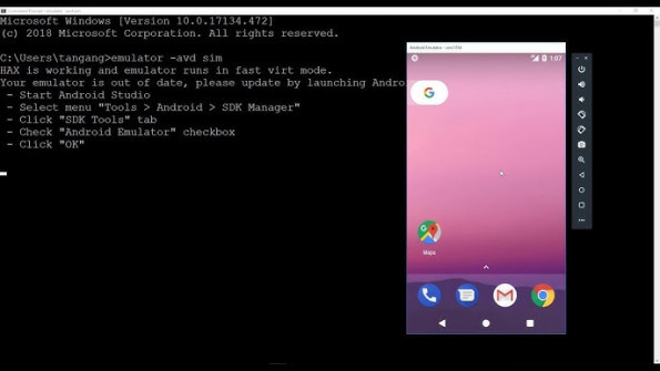 Google emulator generic x86 android sdk built for firmware -  updated April 2024