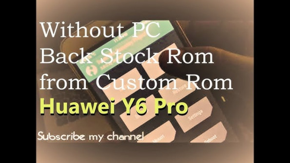 Huawei y6 pro hwtit l6735 tit cl10 firmware -  updated April 2024