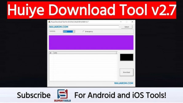Huiye download tool v2 7 firmware -  updated April 2024