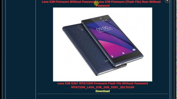 Lava x38 firmware -  updated May 2024 | page 1 