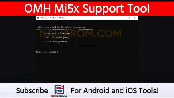 Omh mi5x support tool firmware -  updated May 2024