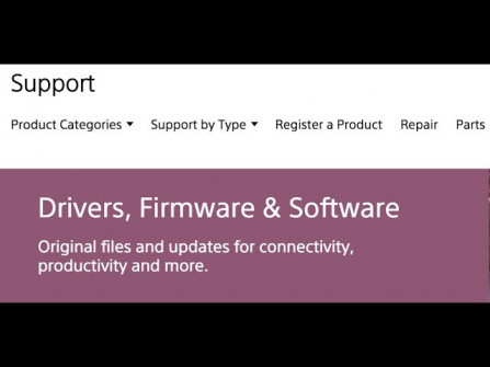 sony tv firmware downloads