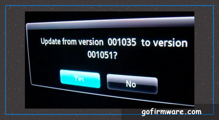 Download firmware for a TV