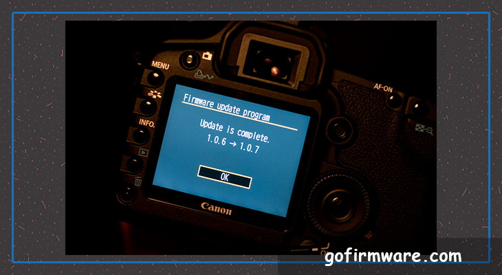 Download firmware for a digital photo camera