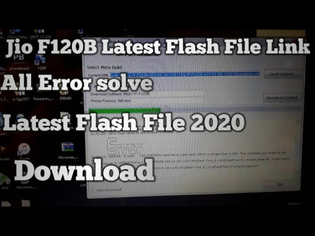Jio phone 120b flash file firmware -  updated May 2024