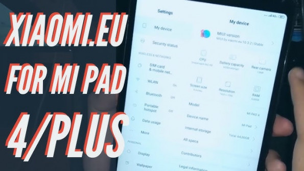 Mi pad 4 plus firmware -  updated May 2024